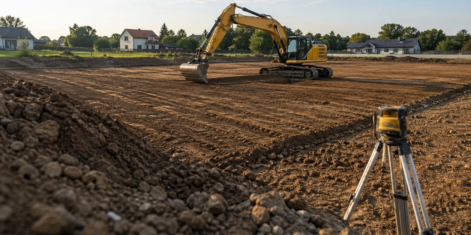 Nivelace terénu a pozemků